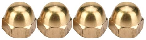 Premium Quality Brass Acorn Nut Kit M8 Dome Head Cap Hex Nuts for Vehicles 10PCS