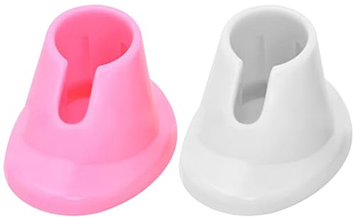Porta del bottiglia per smalto per unghie 2pcs Porta per chiodo in silicone morbido, supporto per smalto anti-spoll, display per l'organizzatore di nail art inclinati Strumenti di manicure per salone