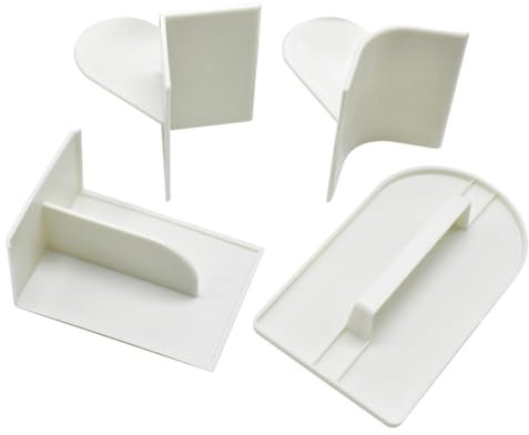 Amosfun 4pezzi Spatola per Torta Spatole per Dolci Raschietto per Torte Lisciatore per Fondente Raschietto per Fondente di Utensili da Forno Spatola per Crema Lisciatore per Torte Utensili