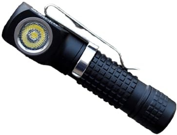 Manker E02 III Lampe torche de poche EDC 400 lumens AAA/10440 avec queue magnétique et clip 4000 K IRC élevé R9080 LED Noir