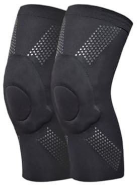 REIFOR Knieschützer Knieschoner Knie-Kompressionsbandagen For Männer Und Frauen For Gewichtheben, Kniebeugen Und Sport Knieschützer Wandern(Black,M)