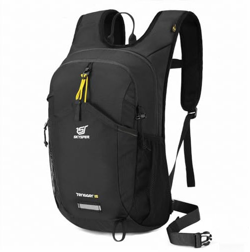 SKYSPER Wanderrucksack, 15L Kleiner Rucksack Leicht Tagesrucksack Damen Daypack für Wandern Hiking Backpack Herren