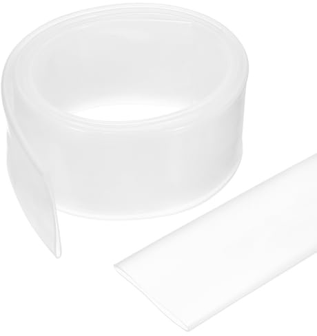 QUARKZMAN 1 m längd krympslang 30 mm diameter, 3:1 krympförhållande isoleringsslang vattentäta krympslangar med lim, transparent kabelslang för markering reparationer