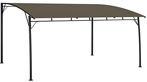 Pergola de jardin extérieur bioclimatique durable 4 x 3 x 2,55 m, parfaite pour terrasse, arrière-cour et événements en plein air, housse de pergola de qualité supérieure pour protection solaire