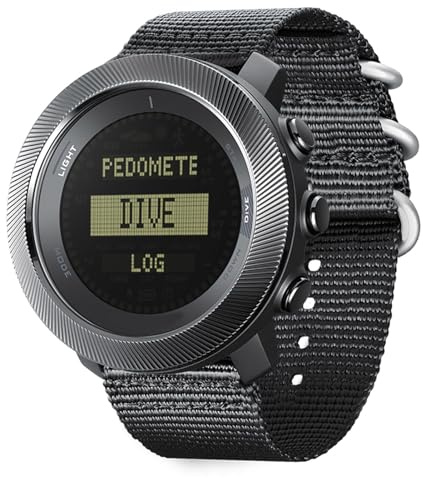 Depisuta Orologio Impermeabile 100M, Orologio Sportivo Digitale con Altimetro, Barometro, Termometro e Bussola, Orologi Digitali Retroilluminati a LED per Escursioni Subacquee All'aperto