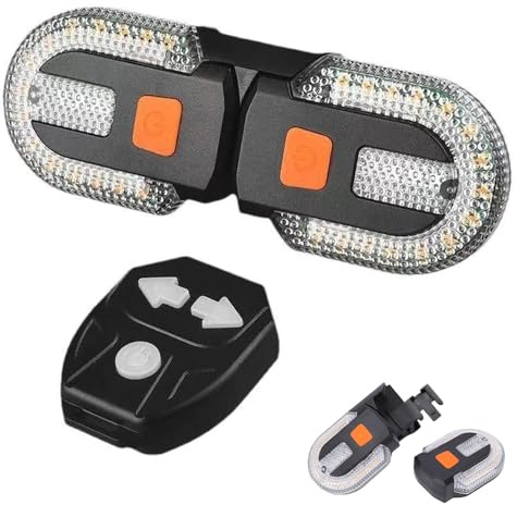 Lotvic E Scooter Blinker, 5 Modi Wasserdicht Blinker e Scooter mit Fernbedienung, USB Aufladbar E Roller BlinKer Hinten,für Mountainbikes Rennräder EScooter