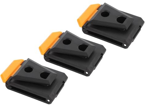 FAUOSWUK Borsa per Attrezzi in Vita Clamp/Holder da Cintura Custodia Versatile per Appendere Rapidamente Cintura per Attrezzi, Costruzione in Materiale Premium, Confezione da 3