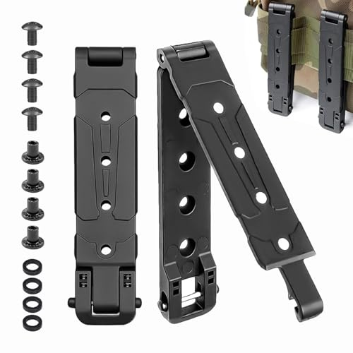 Junhonze 2 Pezzi Clip Da Cintura Per Fodero Di Coltello - Clip Per Cintura Con Fondina In Nylon - K Fodero In Vita, Adatto Per Gilet, Zaini, Attrezzatura Tattica
