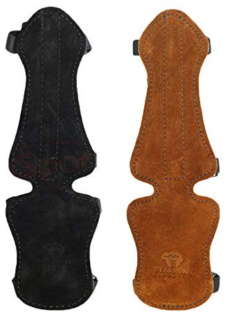 BEARPAW Armschutz Kinder Deluxe - Farbe: honigbraun; Zubehör für Bogenschießen, Pfeil und Bogen, Bogensport