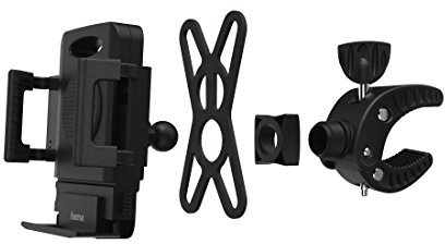 Hama Uni-Smart Handy Halteschale Fahrrad Breite (max.): 90mm, 00178251, Schwarz, 9 cm