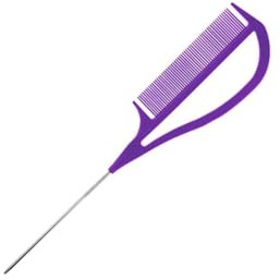Zambuph Pettine per lo styling dei capelli, strumento districante, cotonatura, treccia e cotonatura all'indietro. Niente più capelli aggrovigliati! Misure: 26,3 x 5,5 cm/10,35, Viola, 26.3x5. cm