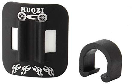 VOANZO Pack of 5pcs Black Aluminum Alloy Shift Cable Brake Gear Cable Housing Fixing Cable Holder for Mountain Bike