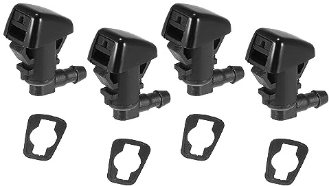 X AUTOHAUX 4pcs Buses De Lave-Glace Pour Jeep Grand Cherokee 2011-2017 | Noir, Plastique, Caoutchouc, Numéros De Pièce: 68260443, 55372143, 55372143AB, 55156427AB, 55079049AA, Diamètre 3mm