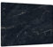ALLboards Plaque de Protection en Verre Trempé Universel et Multifonction 60x52cm avec Motif Marbre Noir, Planche à Découper, Plateau en Verre