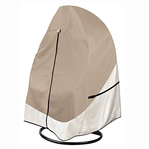 Taifuan Hängesessel Schutzhülle,ängesessel Schutzhülle mit Reißverschluss,600D Oxford Gewebe Abdeckung,für Hängestuhl, Hängekorb, Hängeschaukel(Size:127 x 178CM,Color:Khaki)