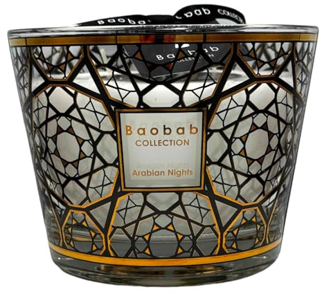 Baobab Candela MAX10ARN Max 10 Bougie parfumée « Arabian Night », Foncé
