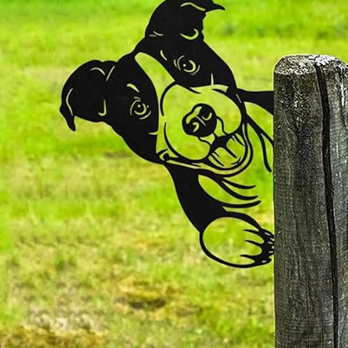 160 x 250mmDecoración de Jardín de Hierro Oxidado Negro Estaca de Arbol Decorativa de Metal Metalóxido para Perrosdecoración de Hierro Oxidado Adecuado para Jardines, Decoración de Patio (Perros)