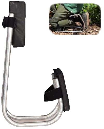 Qosigote Knee Seat for Gardening, Kniebank für Gartenarbeit, Kniesitz für die Gartenarbeit, Strap on Knee Seat for Gardening, Protecting Knees, Garden Kneeler (Black)