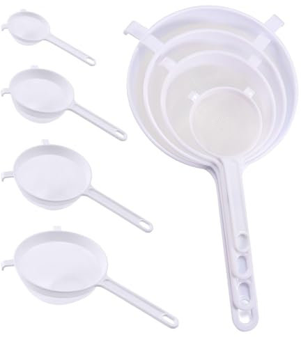 4 Pieces Hand Sieve, Soy Milk Sieve, Tea Strainer, Residue Filter, Fine Mesh Sieve, Flour Sieve, Kitchen Accessories