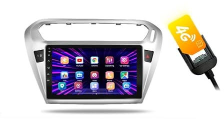 XUBOR For Peugeot, 301, for Citroen, Elysee 2014-2016 Video Player Car Android 9.0 Radio Multimedia Navigation GPS No 2 Din DSP IPS 4G RAM Wireless Carplay Screen(8 Core 2G 32G 4GWIFI)