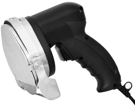 Générique Couteau à Kebab Électrique Professionnel - Lame Circulaire en Acier Inoxydable - Épaisseur Réglable - 80W - Léger et Ergonomique