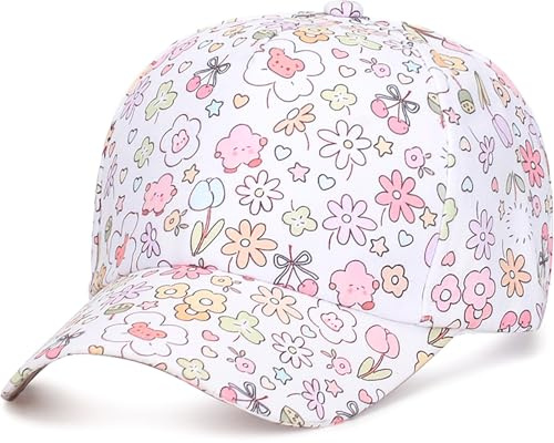XYIYI Kids Baseball Caps Cotton Sun Hat Adjustable Trucker Hats Sport Visor Cap for 2-8 Years Boys Girls