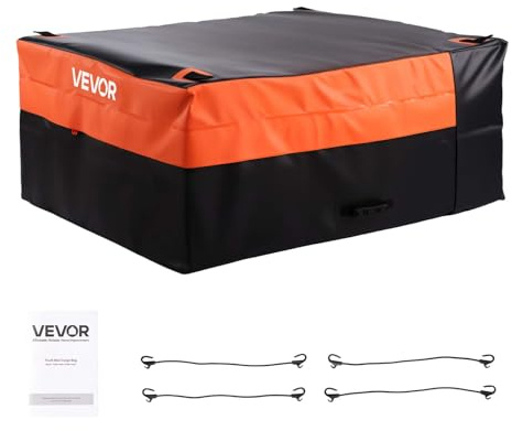 VEVOR Borsa da Carico per Cassone di Camion 1300 x 1020 x 555 mm Borsa da Carico Resistente per Cassone di Camion con 4 Corde Elastiche con Ganci, Adatta a Una Varietà di SUV e Pick-up