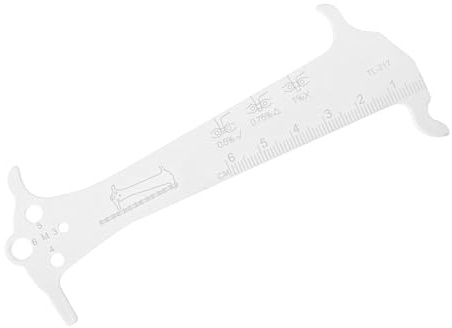 Bicycle Checker Road Bike Chain Wear Indicator Gauge Measuring Ruler Tool Bicycle Chain Repair Tool Permanent Road Bike Chain Repair Tool