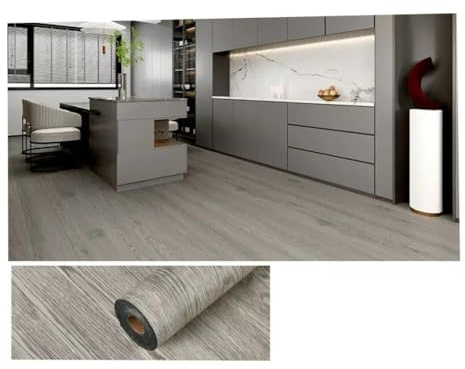 Linoleum Pavimento Rotolo Carta Da Parati Effetto Legno Retrò 3D, Piastrelle Impermeabili For Pavimenti Staccabili E Adesive, Adesivo Rimovibile, 1 Rotolo 118'' X 15,7''(Willow Wood)