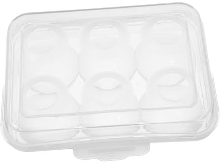 Tofficu Porta Uova Reutilizzabile Trasparente con Sicuro Scatola Antisfondamento per Uova di e Conservazione in Frigorifero Impilabile e Protettivo