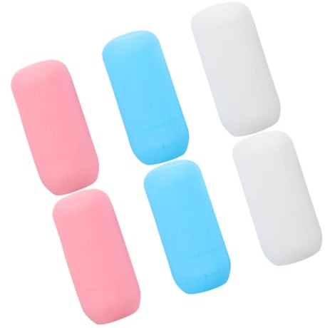 Healvian Manicotti Elastici Per Flaconi Da Viaggio in Silicone 6 Pezzi, Coperture Anti-perdita Per Bottiglie Di Shampoo e Lozione, Protezione Estensibile Per Uso Outdoor e Viaggi