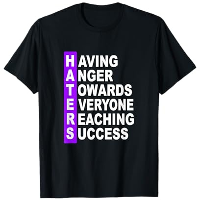 Color Morado H.A.T.E.R.S. Gráfico Morado Camiseta