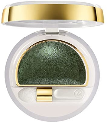 Collistar Lidschatten mit doppeltem Effekt: nass und trocken, Farbton: Olive Green, lang anhaltender Perleffekt, enthält Hyaluronsäure, Vitamin E und UV-Filter, 2 g
