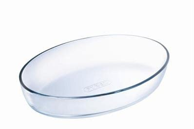 Pyrex Microwave Safe Classic Oval Roaster 39cm Transparent (Pack of 2)