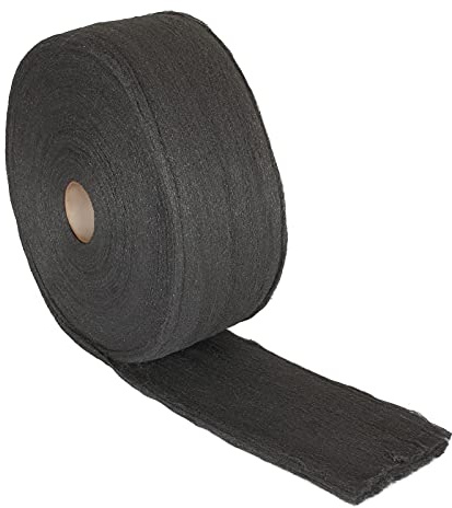 #00000 Steel Wool 4.4Lbs Pro Grade Steel Wool Roll for Cleaning, Remove Rust, Buffing Wood and Metal Finishes