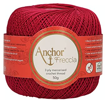 Anchor Freccia 4771012-00606 Farbe: 606, Stärke: 12, Aufmachung: 50g, Lauflänge: 285m, Häkelgarne