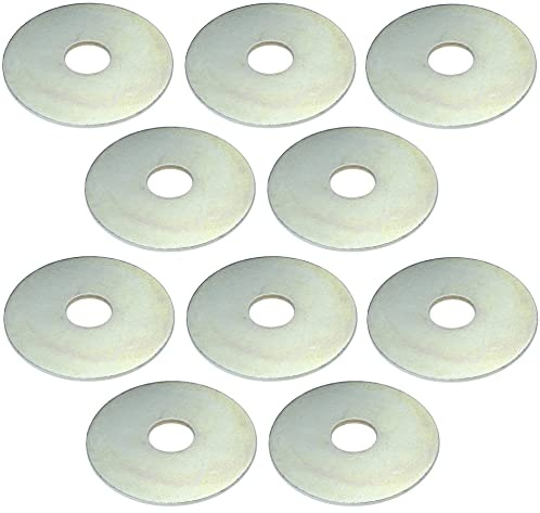 AERZETIX - C49704 - Lot de 10 Rondelles de carrossier plates larges - M10 Ø10.5x40x1.50 - en acier zingué