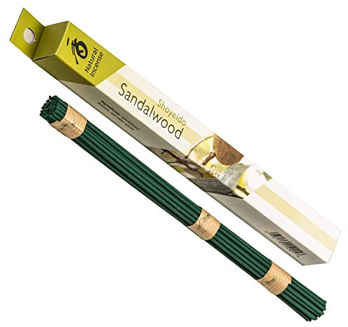 Räucherstäbchen 35 Stück Shoyeido Overtones Incense Sticks Rauchstäbchen aus Japan aus Natürlichen Stoffen Raucharm Low Smoke (Sandelholz)