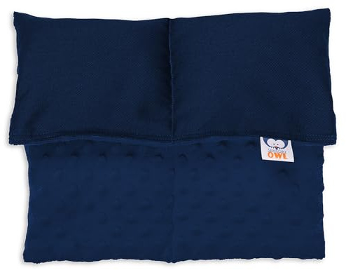 Sensory Owl Almohada Pesada Cojin Sensorial De Regazo Suave Terapéutico para Niños Y Adultos Alivio del Estrés Ansiedad Auto-calmante Relajante 30 x 40 cm 2 kg Azul Marino