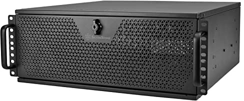 SilverStone Technology RM44 - Chasis de Servidor de 4U para Montaje en Rack con Capacidad de refrigeración líquida Mejorada (hasta radiador de 360 mm), SST-RM44