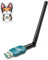 QGOO Class 1 Long Range USB Bluetooth Adapter for PC 5.3 - cyan