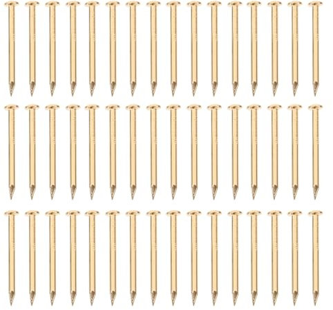 DOITOOL Kupfernägel Baumkiller 100 Stk Geschmückte Accessoires Möbelzubehör Nägel Für Möbelfinge Messing Verzieren Goldene Kupfernägel Vernichter Für Bäume Baumstumpf