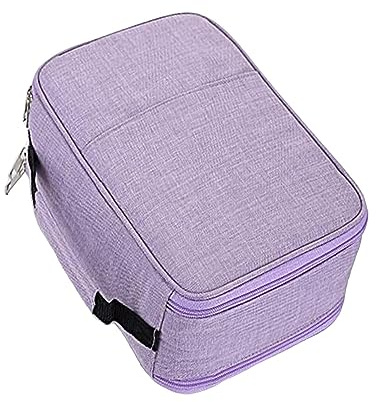 Organizador de lápices de Colores con 300 Ranuras, Estuches de lápices de Colores Grandes, Estuche Marcador para Estudiante Artista, púrpura