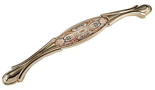 Vintage Schubladengriffe, Vintage-Türgriffe, Küchenschrankgriffe, Zinklegierung mit Keramikknöpfen, Schrankgriffe mit Schrauben for Küche, Schlafzimmer, Möbel, 1 Stück (Color : Hole Pitch, Size : 19