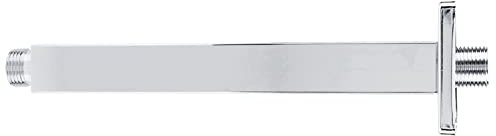 Brazo de Ducha, Tubo de Ducha de Tubos Rectos Redondos de Acero 1 Pieza de Soporte para Rociador Superior y Suministro de Agua Al Rociador Superior (10 pulgadas)