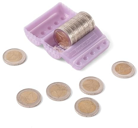 Blister Monedas. Pack 160 y Pack de 100 Unidades por Moneda, Contador de Monedas, Clasificador de Monedas, Organizador de Monedas, Funda de Monedas, Céntimos y Euros. (2 EUROS, PACK 100)