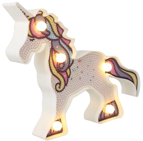 ERINGOGO Lampada Led Forma Unicorno Luce Notturna Led Per Ragazzo Ragazza Decorazione Da Tavolo Unicorno Calda Per Cameretta
