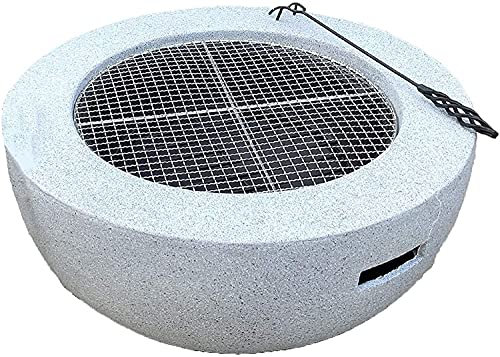 ZJFHEYUO Feuerstellen im Freien Multifunktionale 3-in-1-Feuerstelle, Grill-Eisspeichertank, Grillrost im Garten im Freien, Heizofen