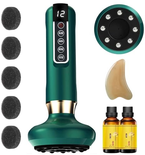 Masseur Anti Cellulite Électrique - Ventouses de Massage Contre La Cellulité, Appareil de Massage (Vert)