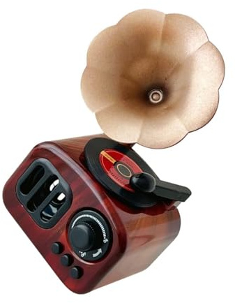 Amosfun Spieluhr Dekoration Grammophon Aus Kunststoff Für Schreibtisch Büro Dekor Künstlerisches Design Für Wohnzimmer Schlafsaal